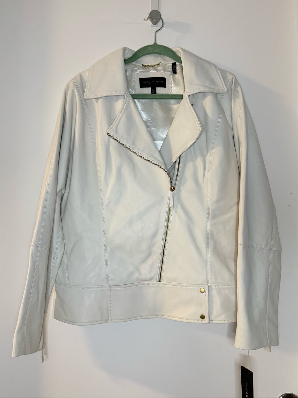 Donna Karan Genuine Leather Moto Jacket